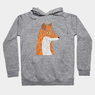 Geometric Fox Hoodie